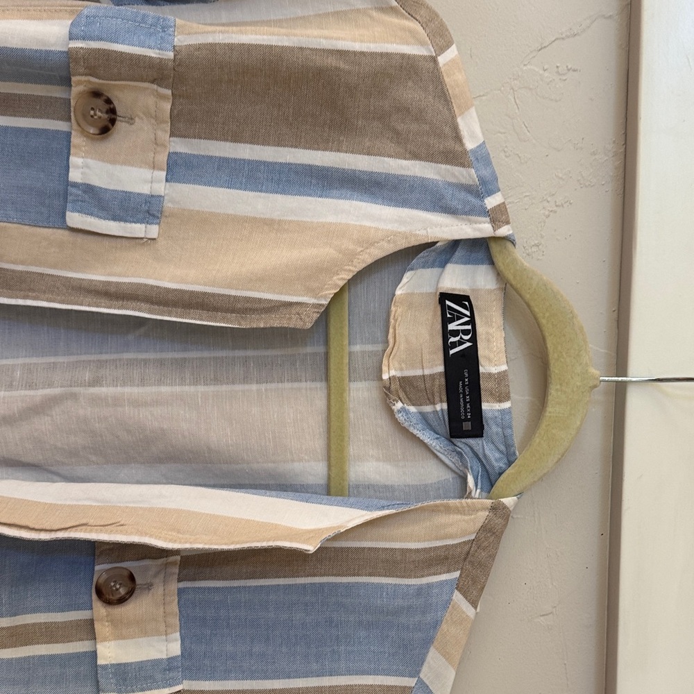 Zara Multicolor Striped Jacket - image 4